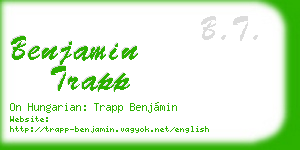 benjamin trapp business card